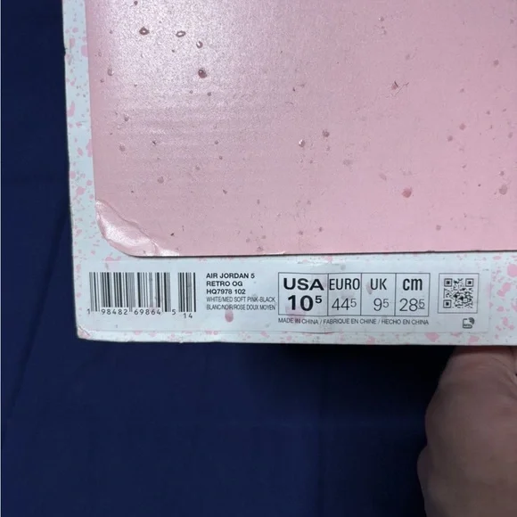 Jordan 5 Retro Medium Soft Pink 2025 Size 9 - Picture 9 of 9